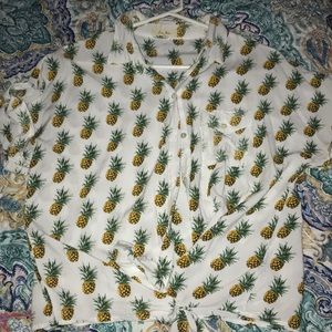 Pineapple Button Down with Tie